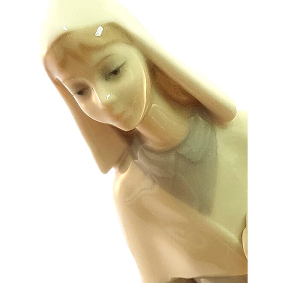 LLADRO Spain Porcelain SHEPHERDESS w DOG GIRL 10 3/4"h Figurine #1034 Glazed - Picture 7 of 13